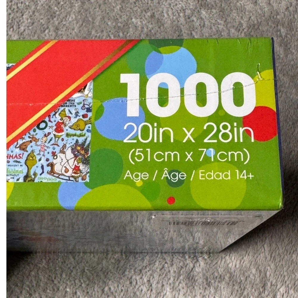 AQUARIUS HOW THE GRINCH STOLE CHRISTMAS! 1000 Pc‎ Jigsaw Puzzle Dr Seuss *NEW